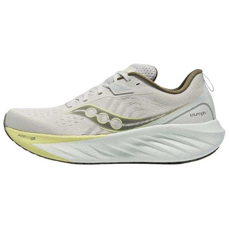 Saucony TRIUMPH Victory 22 Abrasion Resistant Abrasion Resistant Low top Running Shoes Unisex Gray Green