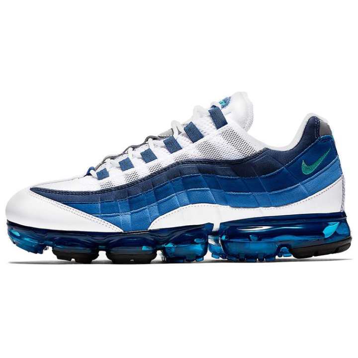 Nike Nike Vapormax 95 Low top Running Shoes Men's White Blue