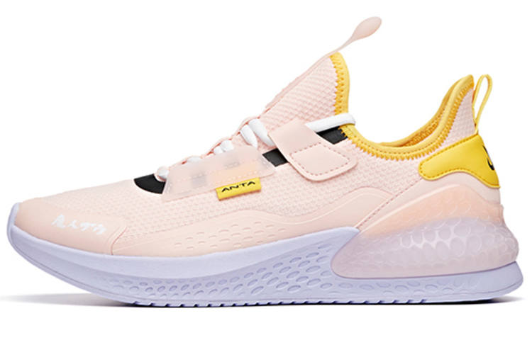 ANTA LONGZHUCHAO x Anta C37 Series Cushioning Slip Resistant Low top Running Shoes Men's Pink