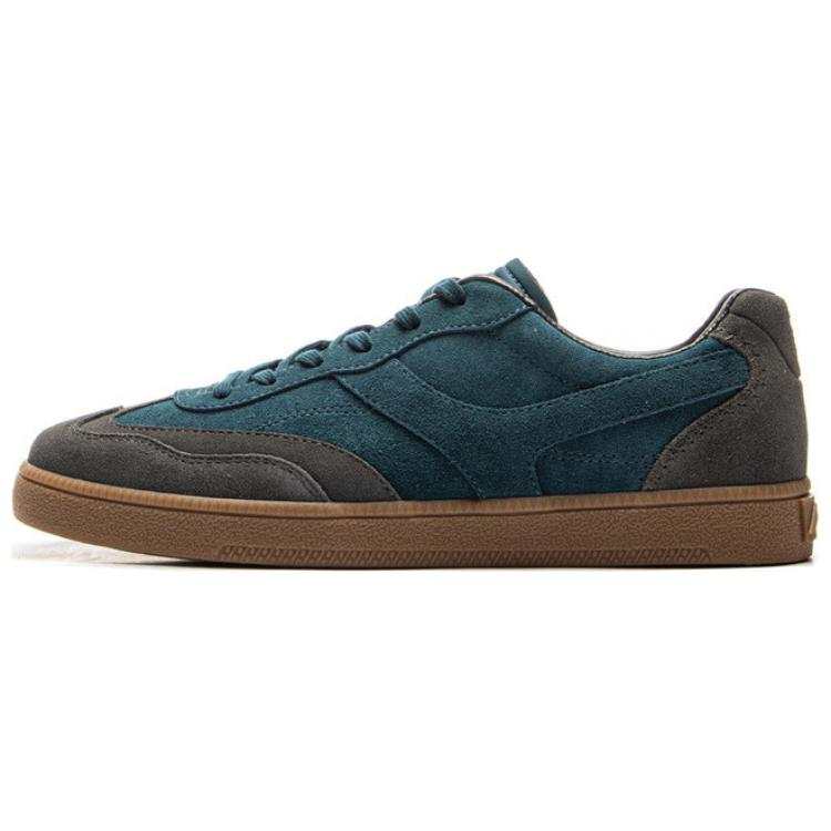 Li-Ning Li Ning Yunchuan Abrasion Resistant, Lightweight, Balanced Low top German Army Trainers Men's Blue Gray