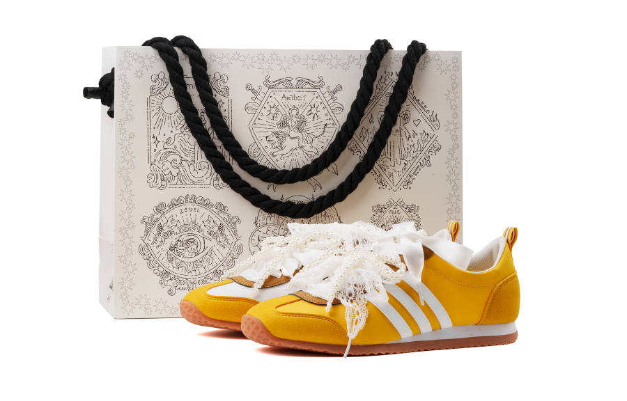 Adidas Adidas VS JOG 2.0 Cushioning Abrasion Resistant Cushioning, Wear Resistant Low top Casual Shoes Unisex Yellow White