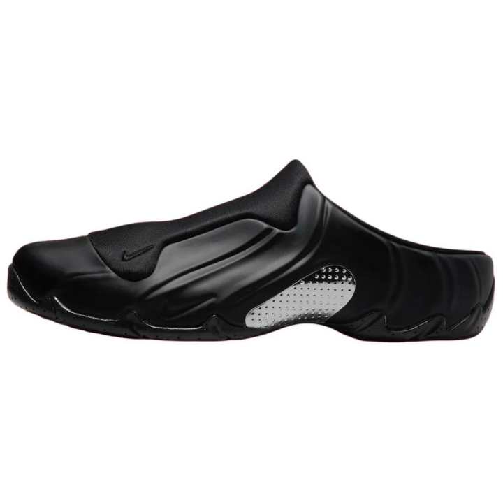 Nike Nike Air Flightposite Closed Toe Slippers Unisex Black Silver