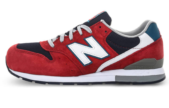 New Balance New Balance NB 996 Comfortable Round Toe Textile, Artificial Leather Low top Running Shoes Unisex Red