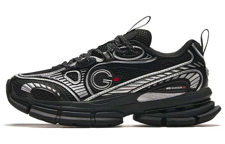 Anta Champion All Weather Series Comfortable Slip Resistant Slip Resistant Low top Running Shoes Women's Black
