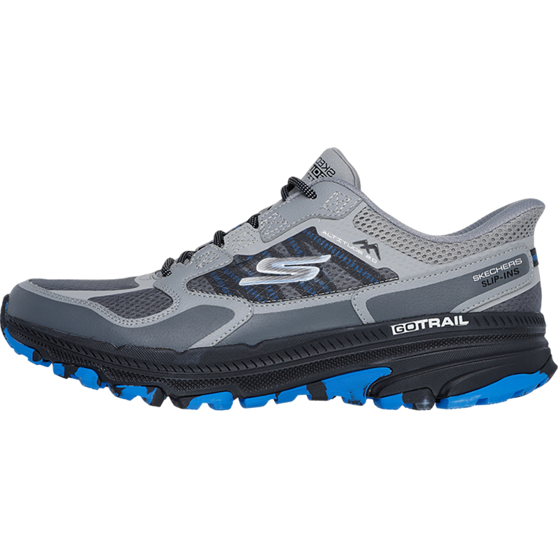 Skechers Low top Running Shoes Men's Gray Blue