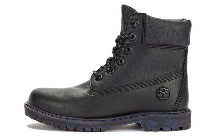 Timberland Heritage 6 Inch Waterproof Boot 'Black Leather Rubber Outsole' Women's