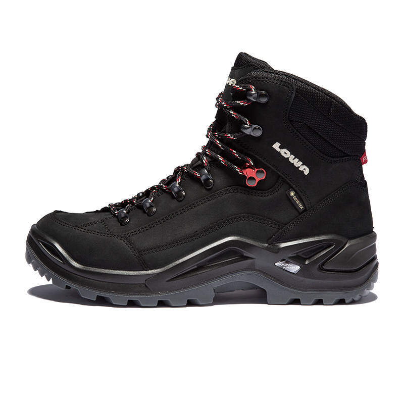 Lowa Renagade GTX Slip Resistant Mid top Outdoor Shoes Men's Black