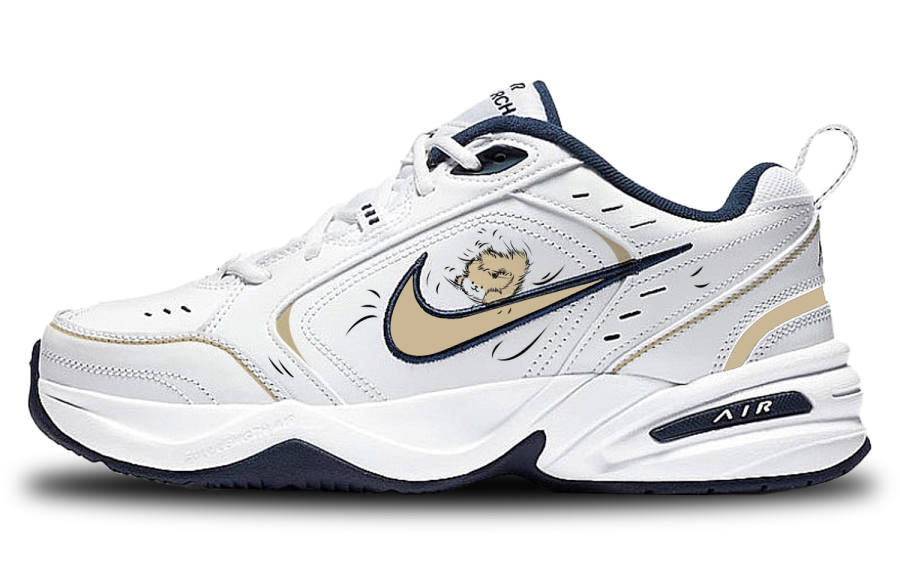 Nike Nike Air Monarch 4 Tumbling Messy Puppy Slip Resistant Abrasion Resistant Low top Chunky Sneakers Unisex Yellow White
