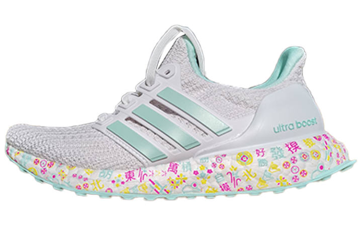Adidas Adidas Ultra Boost White/Green Women's