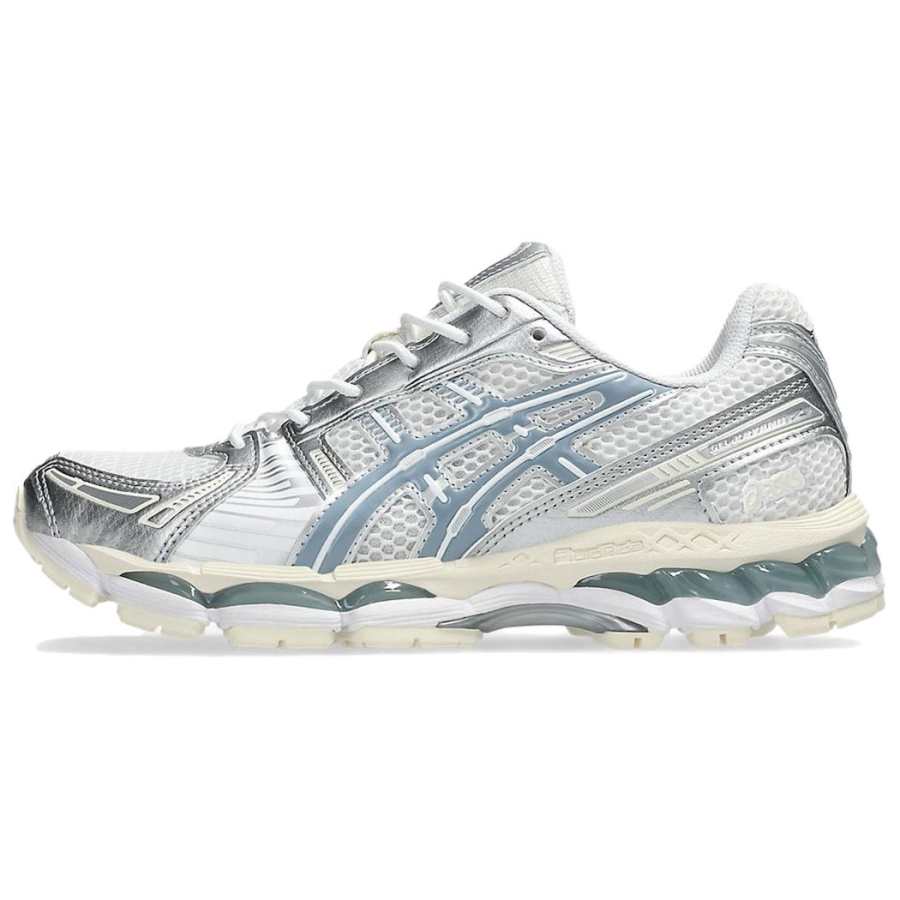 ASICS GEL Kayano 12.1 Low top Casual City Commuting Running Shoes Unisex White Silver Blue
