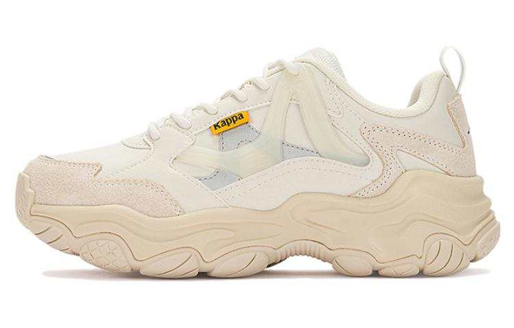 Kappa Textile, Synthetic Leather, Split Cow Leather Cushioning, Wear Resistant Low top Chunky Sneakers Unisex