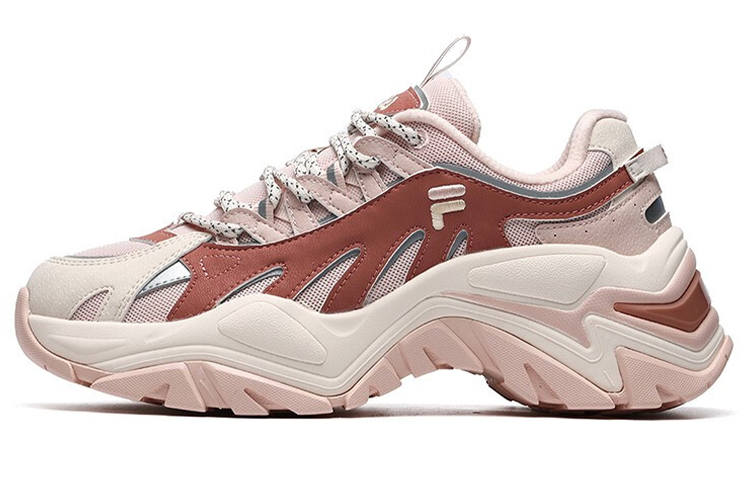 FILA FUSION Casual Fashion Sneakers 'Pink Red' Women's