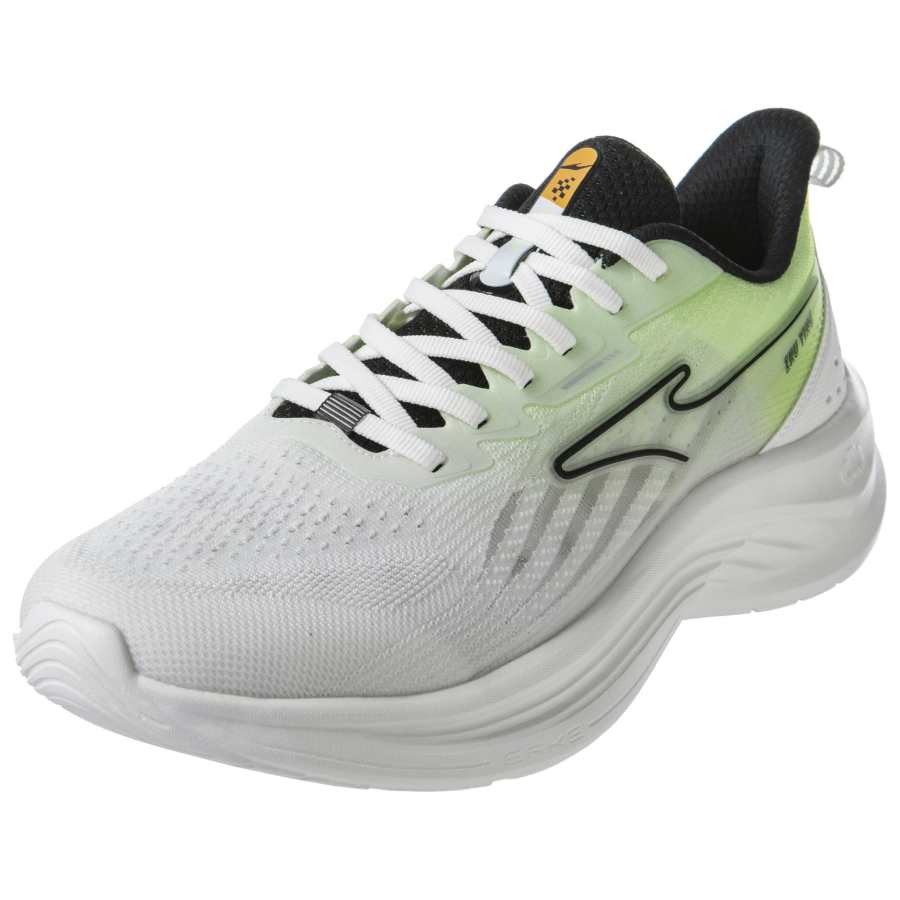 Erke Comfortable Cushioning Abrasion Resistant Cushioning, Wear Resistant Low top Running Shoes Men's White Green