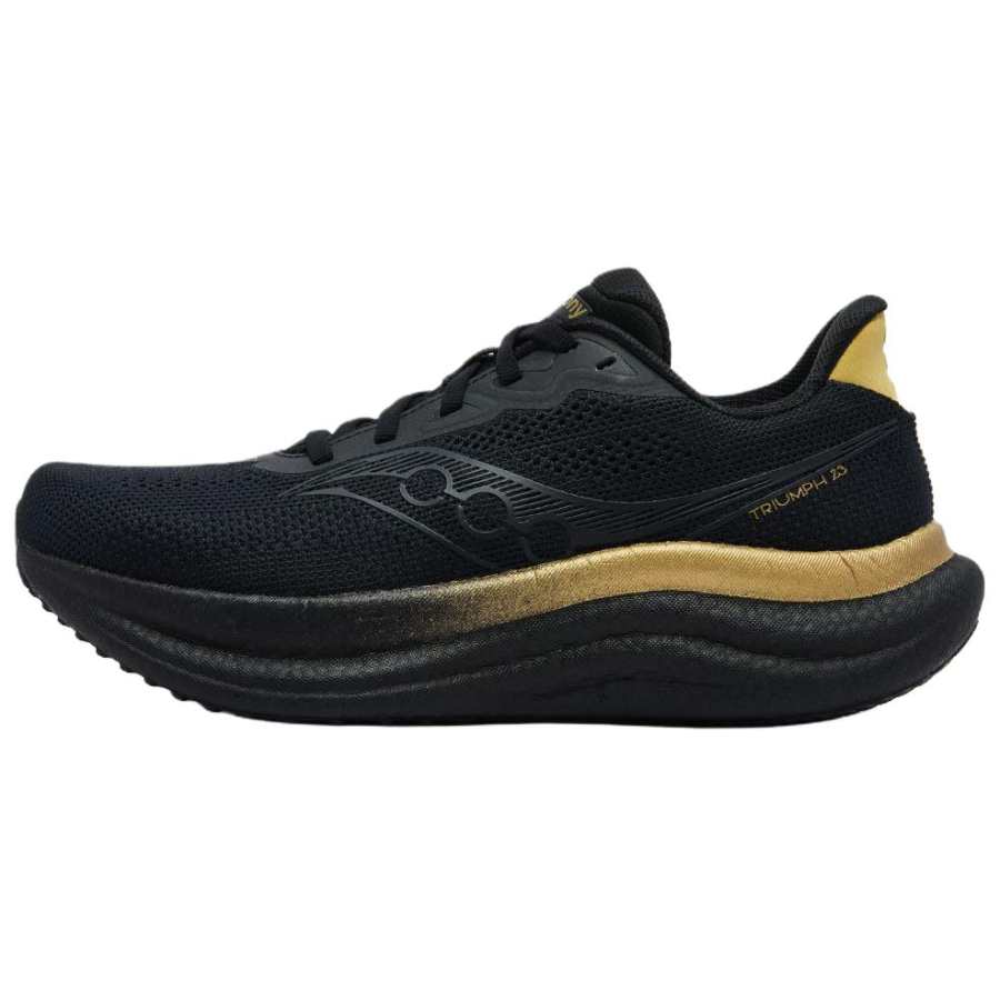 Saucony Triumph Victory 23 Running Shoes Unisex Black Gold