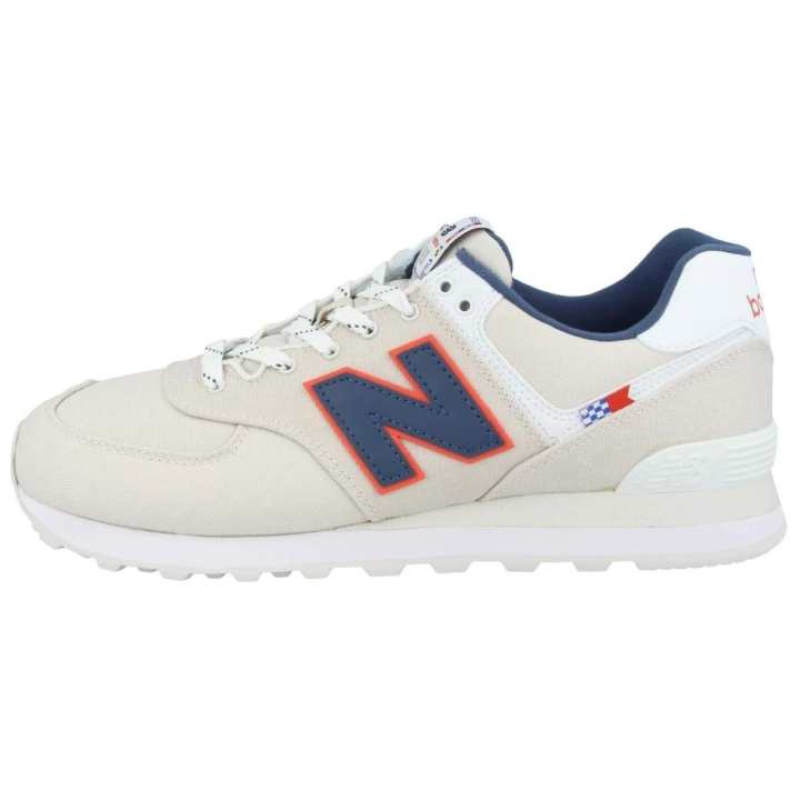 New Balance New Balance NB 574 Mesh Abrasion Resistant Low top Running Shoes Men's Blue Gray D Width