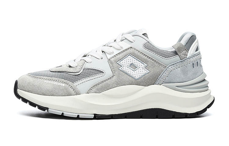 LOTTO Galvatron Cloud Abrasion Resistant Cushioning Slip Resistant Low top Chunky Sneakers Men's Glacier Gray