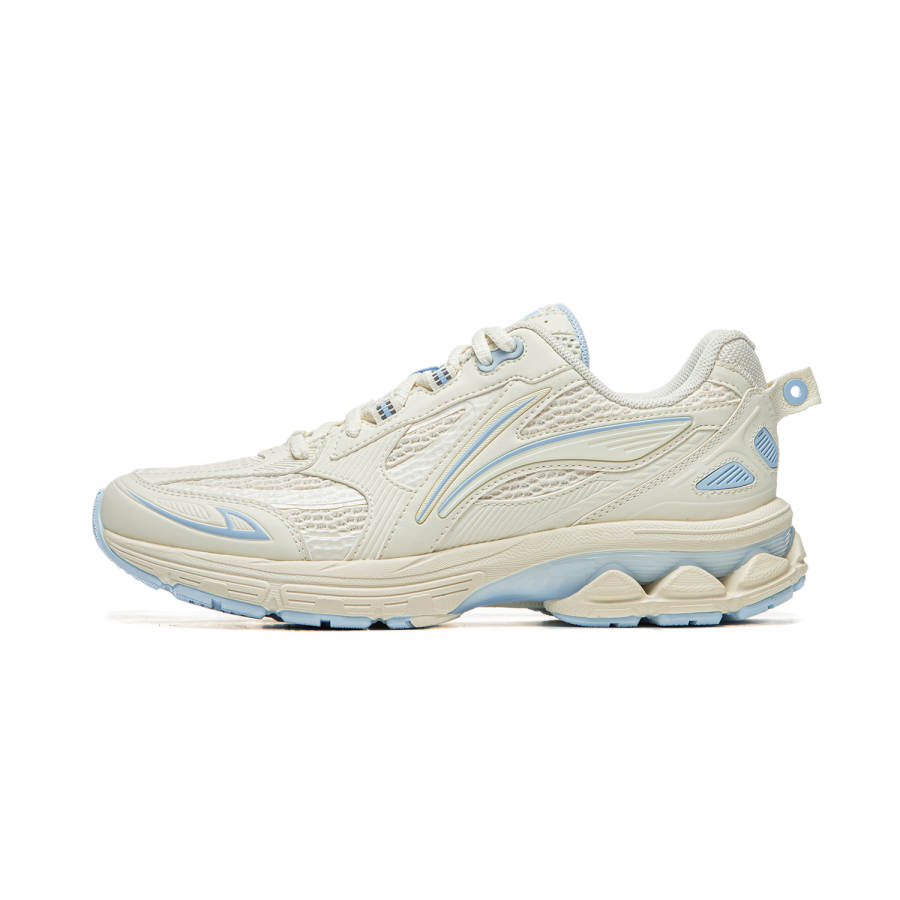 Li-Ning Li Ning Fuyao 2.0 Cushioning Slip Resistant Abrasion Resistant Lightweight Low top Running Shoes Women's Blue White