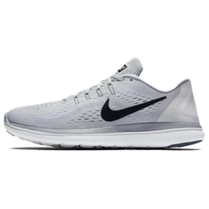 Nike Nike Flex 2017 RN Cushioning, Wear Resistant Low top Running Shoes Unisex Black Wolf Gray