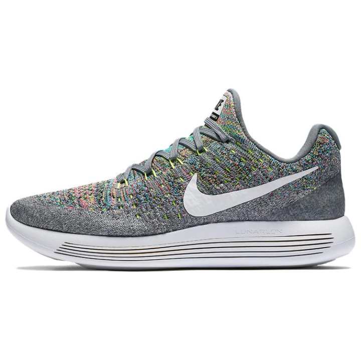 Nike Nike LunarEpic Flyknit 2 Abrasion Resistant Abrasion Resistant Low top Running Shoes Women's Gray White