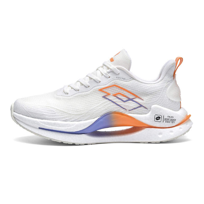 LOTTO Slip Resistant Abrasion Resistant Support Low top Casual Running Shoes Men's Ivory White