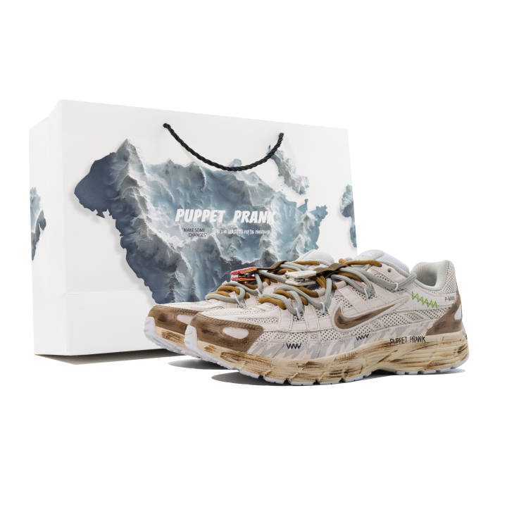Nike Nike P 6000 Low top Running Shoes Unisex White Brown
