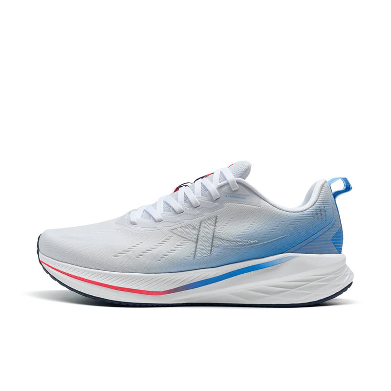 XTEP 5.0LITE Fabric Low top Long Distance Running Sprint Running Shoes Men's White Blue