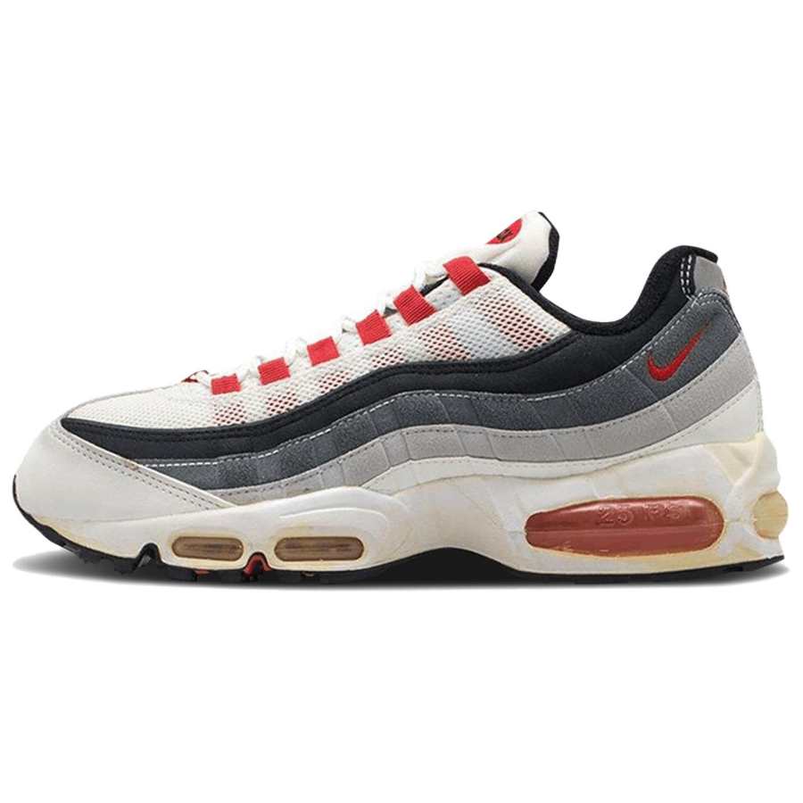 Nike Nike Air Max 95 Casual Running Shoes Men's Black White Red