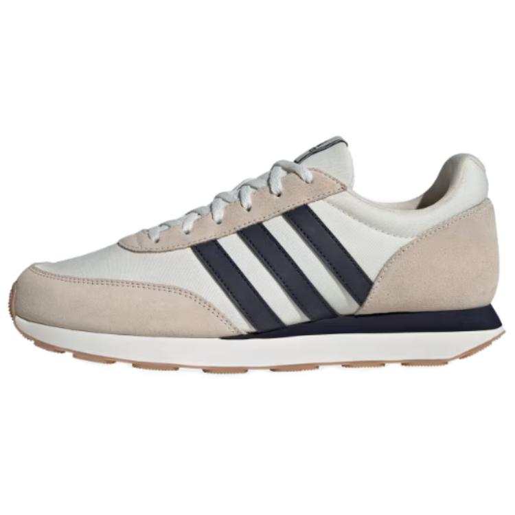 Adidas Adidas Fabric Slip Resistant Abrasion Resistant Low top Casual Running Shoes Unisex White Brown