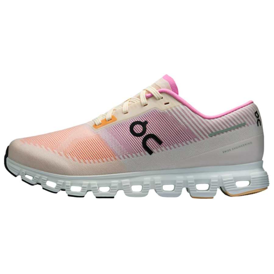 On Cloud 6 Slip Resistant Abrasion Resistant Low top Casual Running Shoes Men's Pink Orange