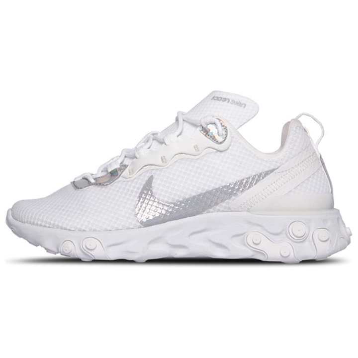 Nike Nike React Element 55 Low top Marathon Running Shoes Women's White