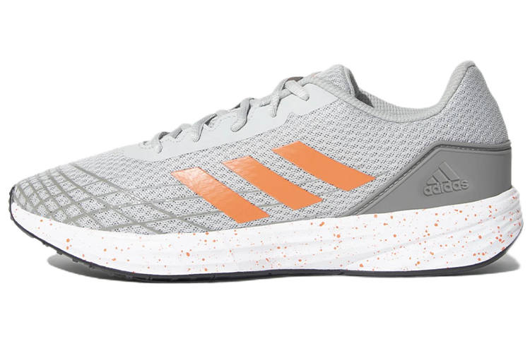Adidas Adidas Fraizer Comfortable Fabric Slip Resistant Abrasion Resistant Low top Running Shoes Men's Gray Orange