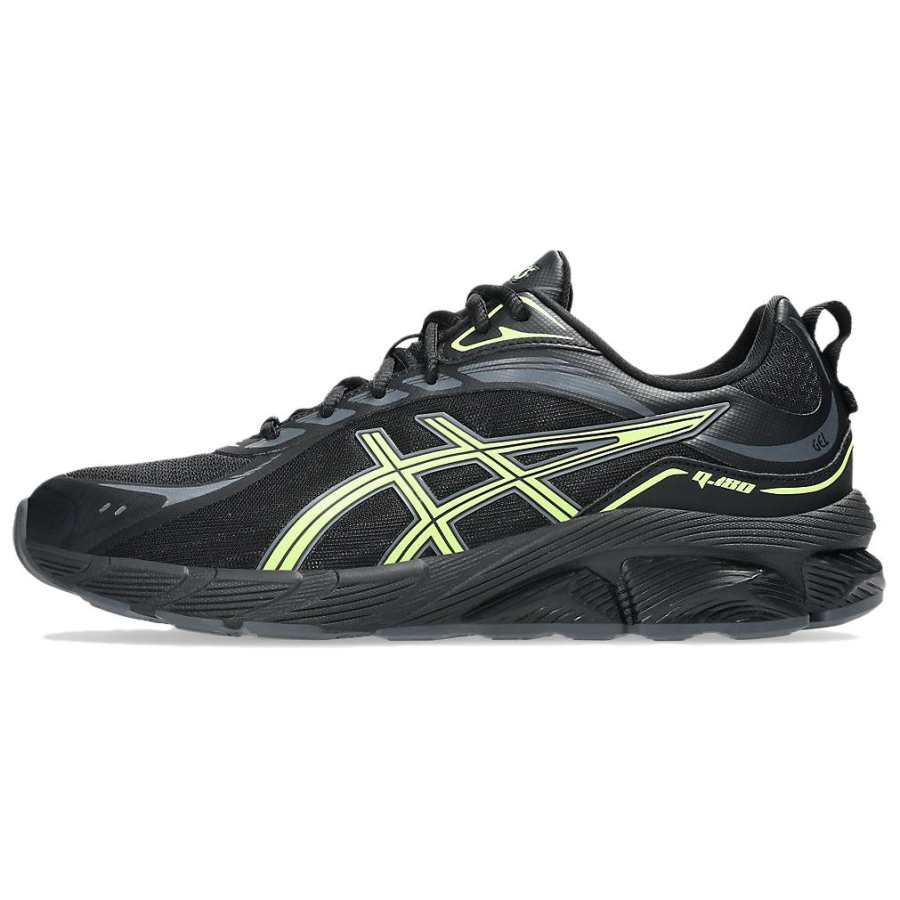 Asics Gel Quantum 180 8 Artificial Leather Cushioning Casual Running Shoes Men's Black