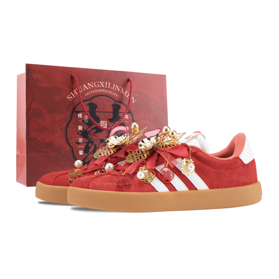 Adidas Adidas VL COURT 3.0 Heaven's Perfect Match Low top German Army Trainers Women's Red