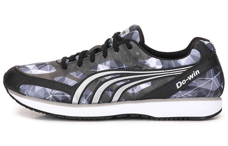DO-WIN DO WIN Cushioning Slip Resistant Abrasion Resistant Breathable Low top Running Shoes Unisex Black