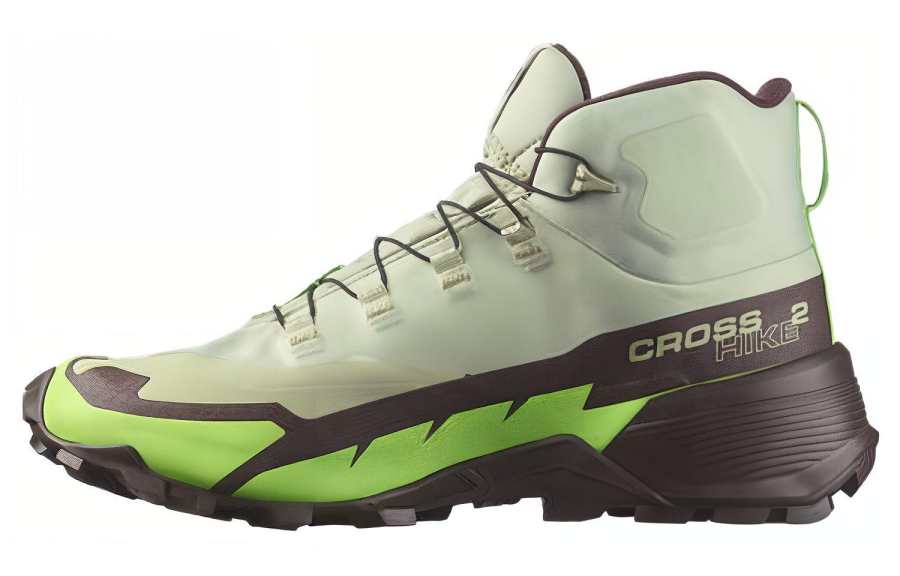 SALOMON CROSS HIKE 2 MID GORE TEX Comfortable Slip Resistant Abrasion Resistant Mid top Outdoor Shoes Men's Green