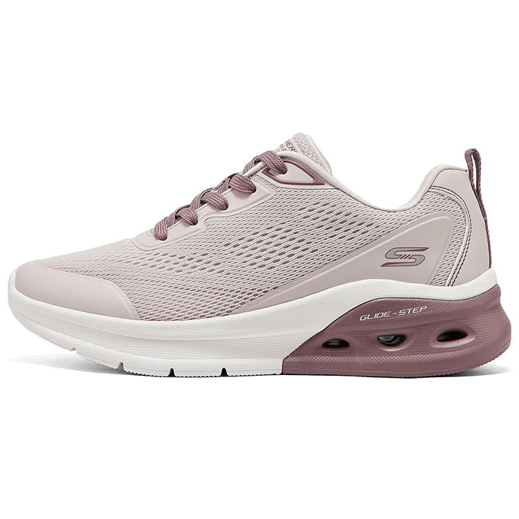 Skechers Bob's Breathable And Wear resistant Low top Running Shoes Women's Nude Pink