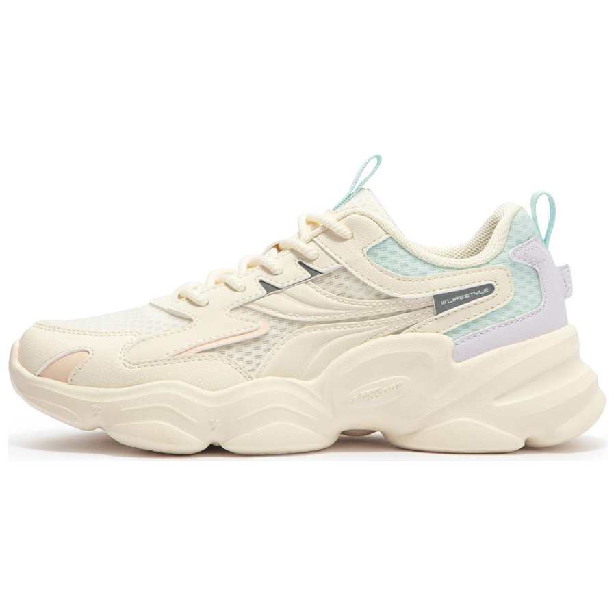 361° Slip Resistant Abrasion Resistant Low top Casual Running Shoes Women's White Blue