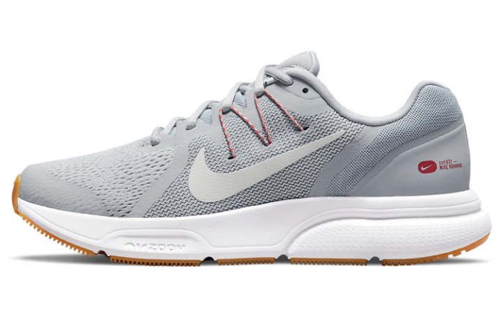 Nike Nike Zoom Span 3 Cushioning Slip Resistant Breathable Coverage Low top Running Shoes Men's Gray