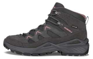 Lowa Outdoor Shoes Women's High Top Gray Red