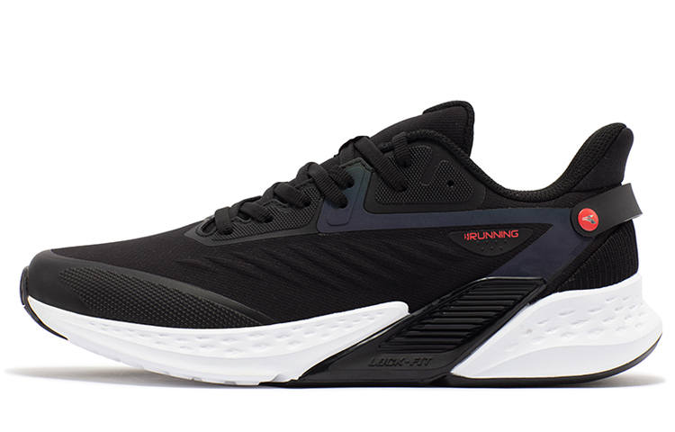 361° Volcano Rain Screen Collection Slip Resistant Abrasion Resistant Low top Running Shoes Men's Black Red