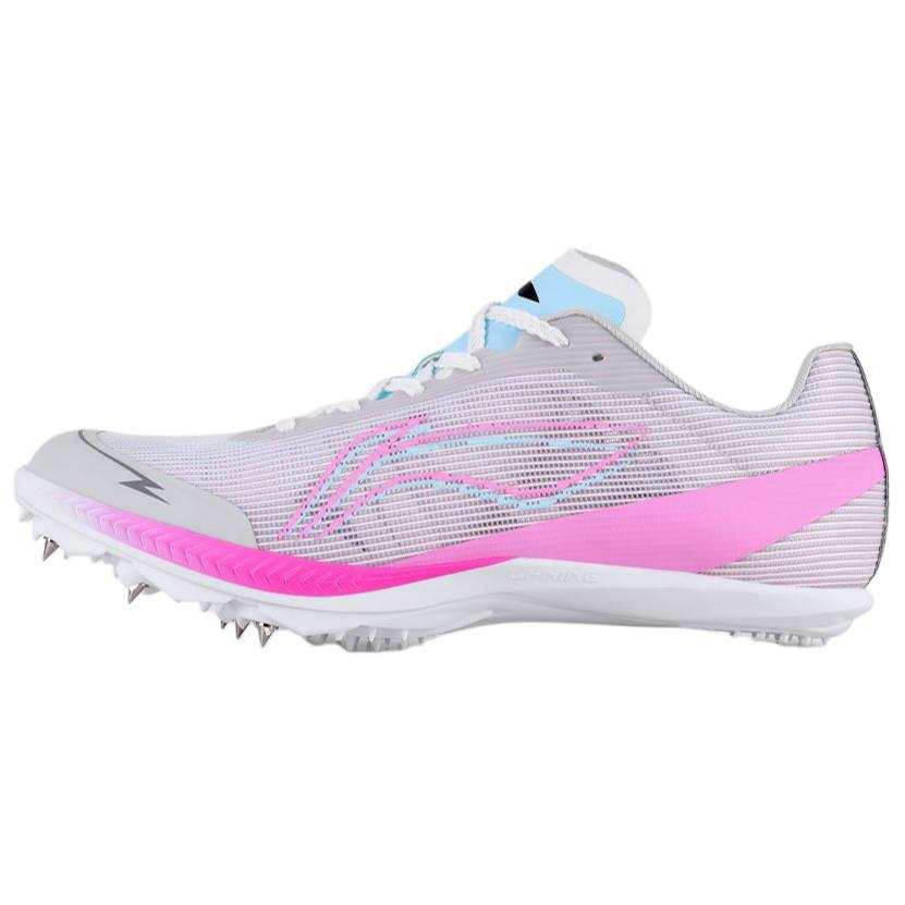 Li-Ning Li Ning Slip Resistant, Breathable, Lightweight Low top Carbon Plate Training Running Shoes Unisex Gray Purple
