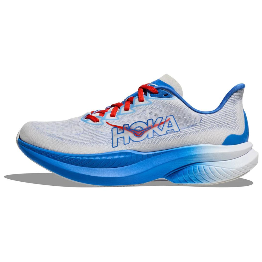 HOKA ONE ONE MACH 6 Slip Resistant Abrasion Resistant Low top Running Shoes Women's Light Gray