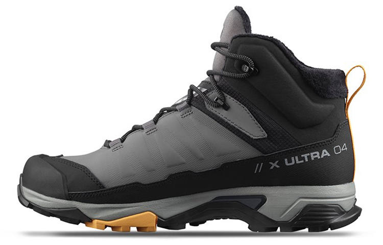 SALOMON X Ultra 4 Abrasion Resistant Mid top Running Shoes Men's Gray
