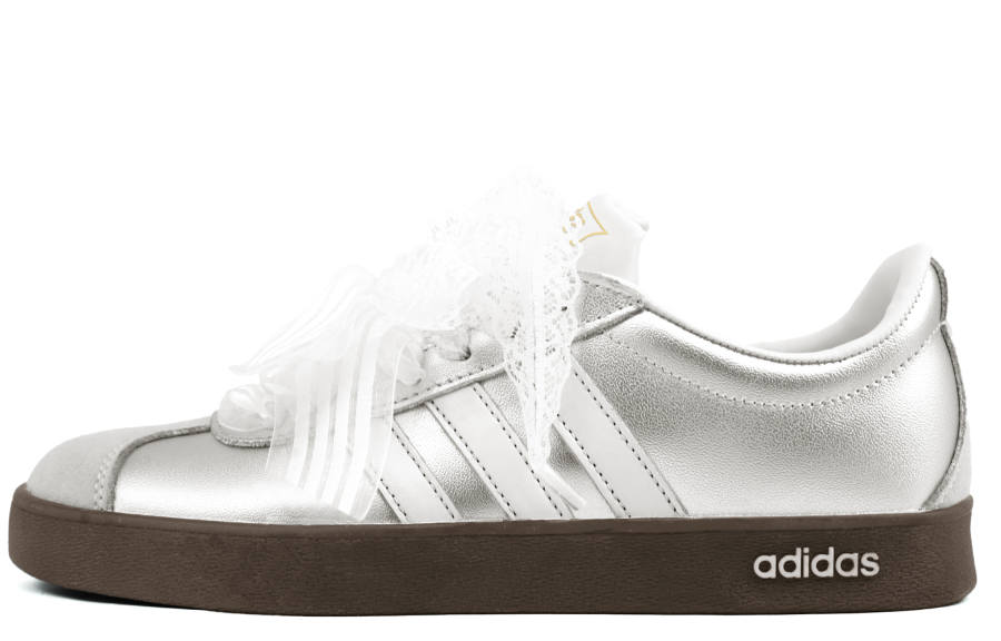 Adidas Adidas VL COURT 2.0 Low top Skateboard Shoes Women's Silver White