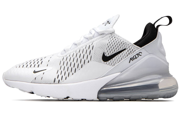 Nike Nike Air Max 270 Vintage Cushioning Low top Air Cushion Casual Running Shoes Women's White Black