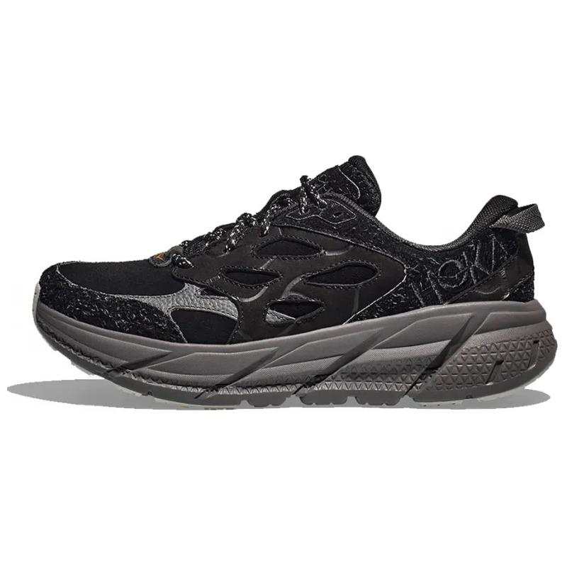 HOKA ONE ONE Clifton L Elite Terrain System Black Satellite Grey