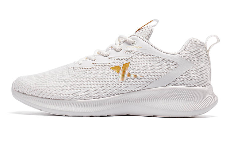 XTEP Cushioning Slip Resistant Abrasion Resistant Breathable Lightweight Rebound Low top Running Shoes Men's Beige