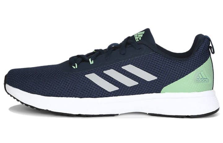 Adidas Adidas Glowrun Reflective Abrasion Resistant Breathable Low top Running Shoes Men's Black Blue