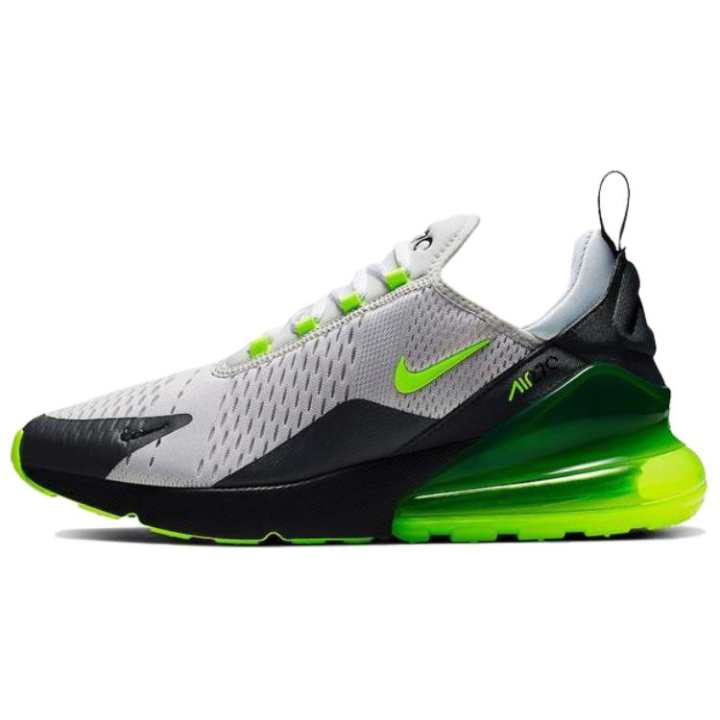 Nike Nike Air Max 270 Air Cushion Cushioning Abrasion Resistant Low top Running Shoes Unisex Gray Green