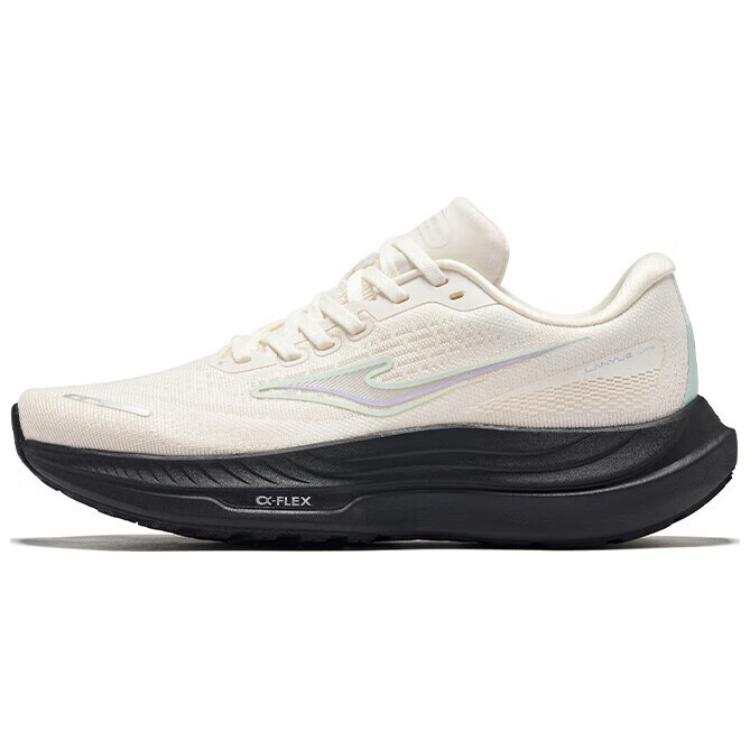 Erke Slip Resistant, Abrasion Resistant, Breathable Low top Casual Running Shoes Women's White Black